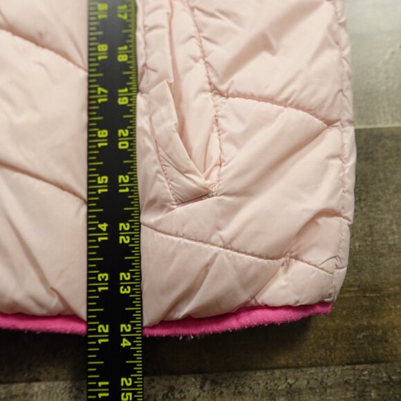 Eddie Bauer Reversible Hooded Puffer Jacket Kids’ Large (14/16) Pink - Picture 7 of 14